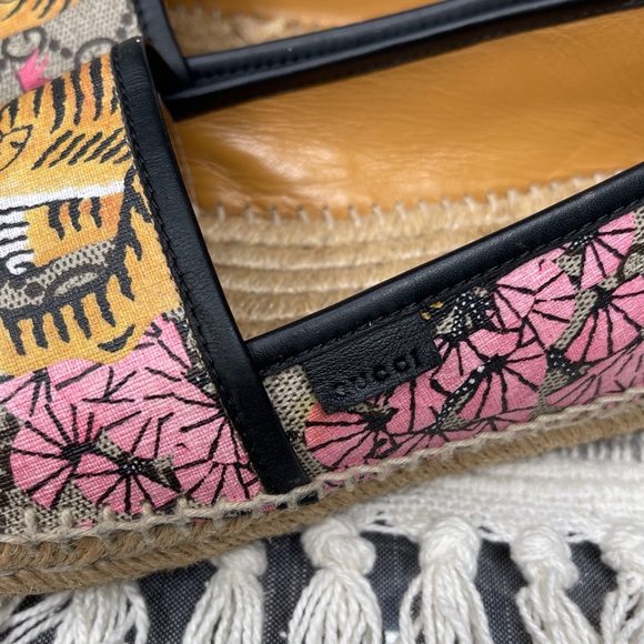 Gucci GG supreme lion coated canvas espadrilles 40 - Picture 10 of 10